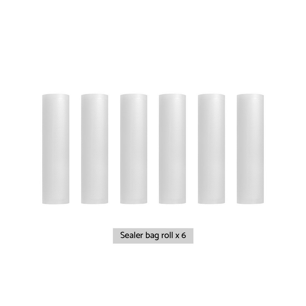 6 Rolls Food Vacuum Sealer Bags Storage Saver Heat Sealing Bag Pack 28CMX6M - Appliances > Kitchen Appliances - Rivercity House & Home Co. (ABN 18 642 972 209) - Affordable Modern Furniture Australia