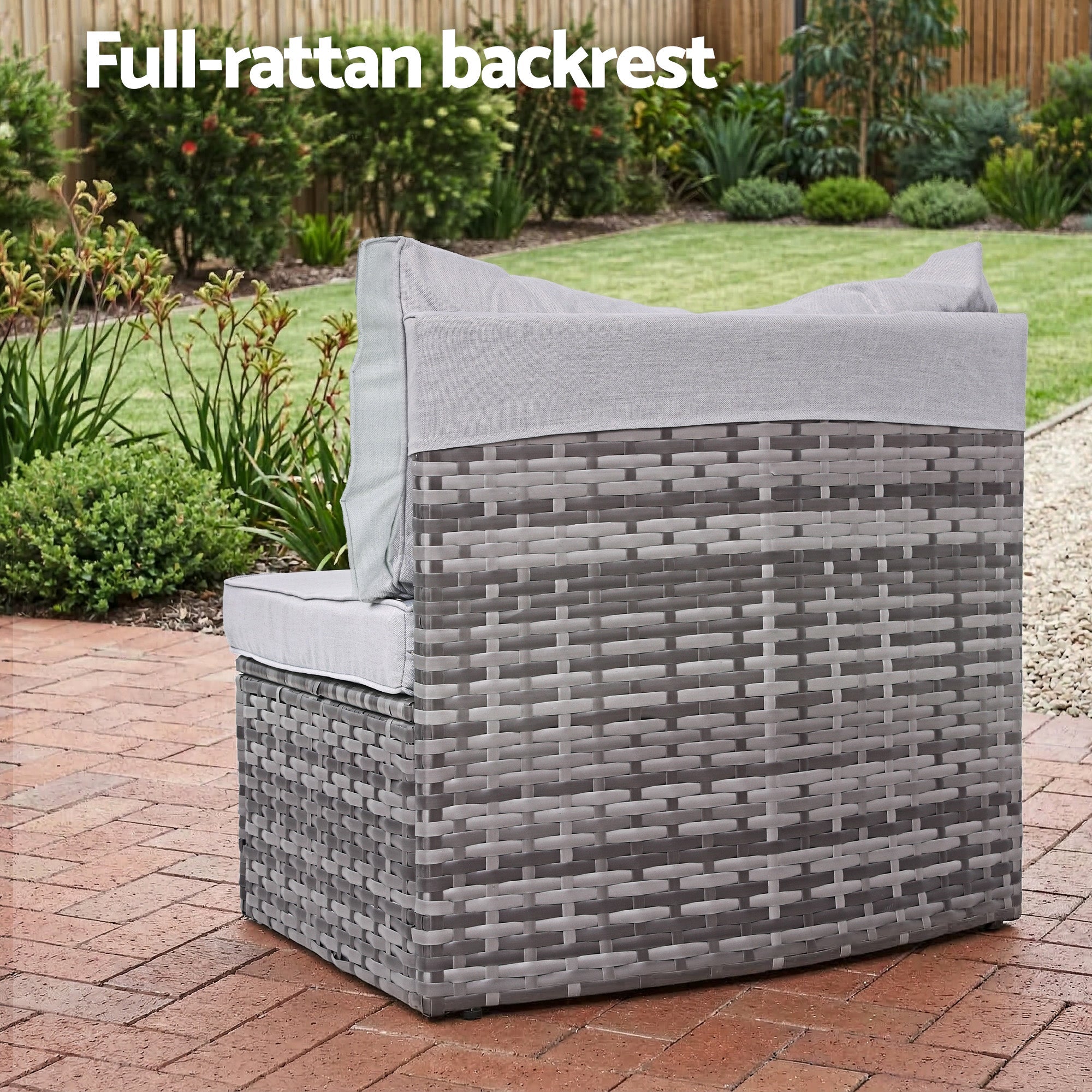 6 Seater Outdoor Sofa Set 9PCS Table Chair Set Garden Rattan Patio Furniture - Furniture > Outdoor > Outdoor Sofas & Lounge Sets - Rivercity House & Home Co. (ABN 18 642 972 209) - Affordable Modern Furniture Australia