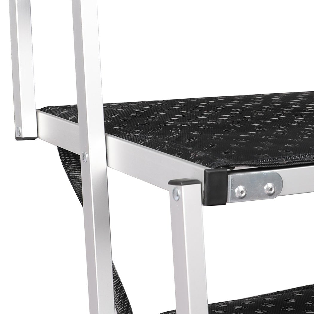 6 - Step Adjustable Height Dog Ramp - Black - Rivercity House & Home Co. (ABN 18 642 972 209) - Affordable Modern Furniture Australia