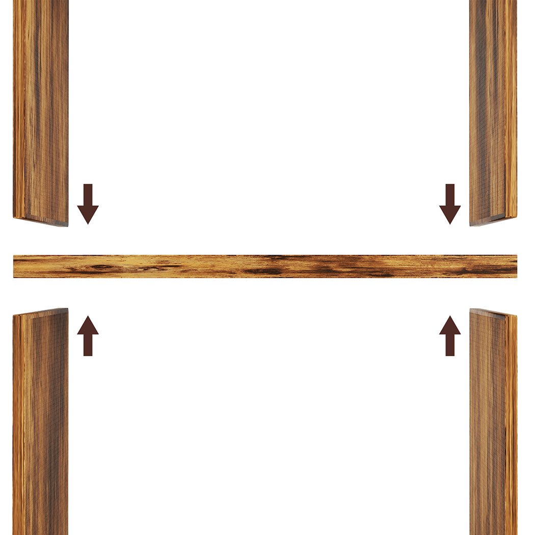 6 - Tier Adjustable Bookshelf with Shelves - Walnut - Rivercity House & Home Co. (ABN 18 642 972 209) - Affordable Modern Furniture Australia