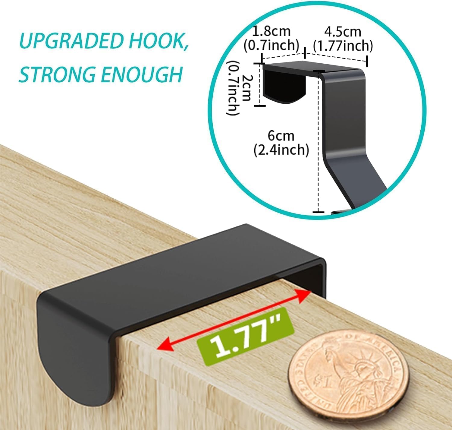 6 Tier Over the Door Organizer with Adjustable Metal Pantry Storage Rack and Hanging Baskets for Kitchen and Bathroom - Home & Garden > Storage > Clothing & Wardrobe Storage - Rivercity House & Home Co. (ABN 18 642 972 209) - Affordable Modern Furniture Australia