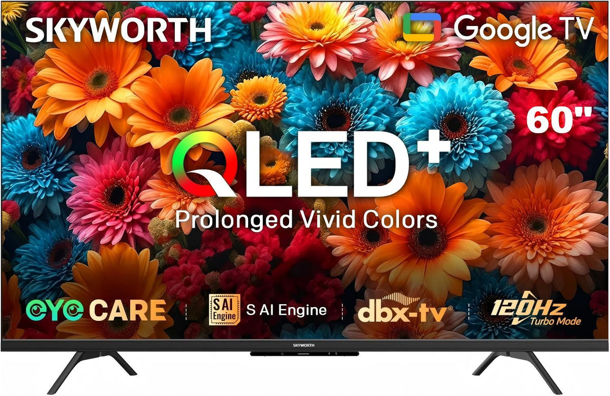 60" QLED+ 4K Smart Google TV with Gen 5 Quantum Dot, 120Hz, AI Picture, Dolby Audio, Voice Control, HDR - Appliances > TV > TVs & Accessories - Rivercity House & Home Co. (ABN 18 642 972 209) - Affordable Modern Furniture Australia