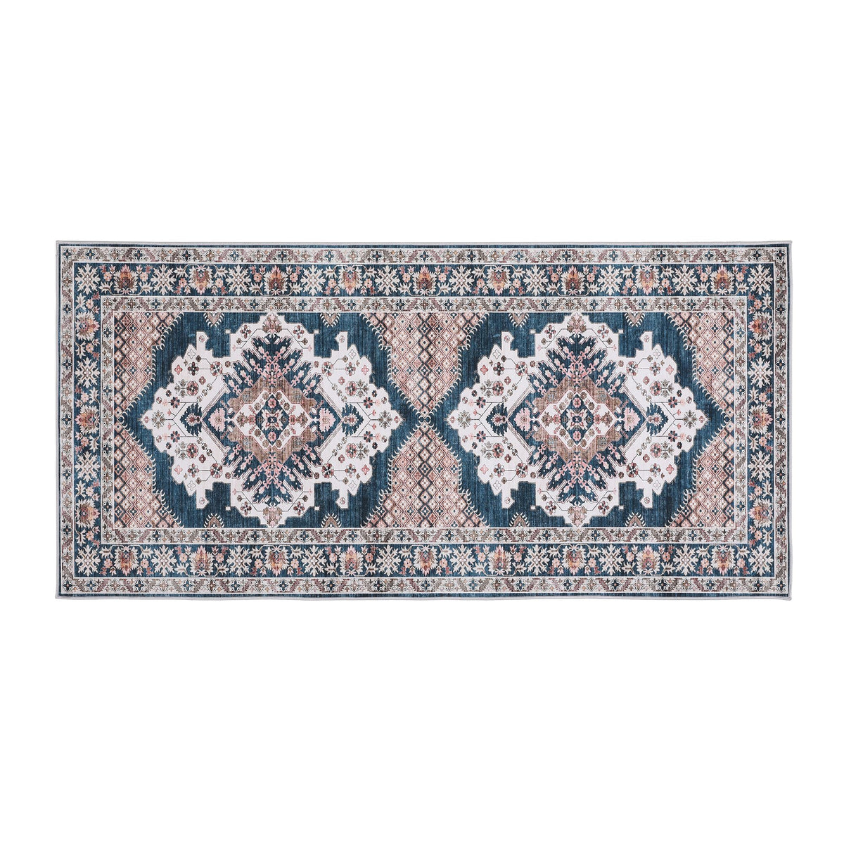 60 x 120 cm Ultra-Thin Washable Runner Area Rug Bohemian Medallion Carpet - Home & Garden > Rugs > Round Rugs - Rivercity House & Home Co. (ABN 18 642 972 209) - Affordable Modern Furniture Australia
