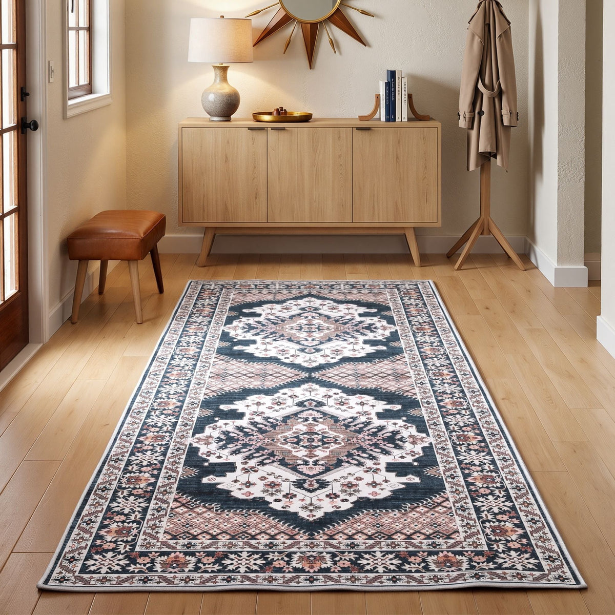 60 x 120 cm Ultra-Thin Washable Runner Area Rug Bohemian Medallion Carpet - Home & Garden > Rugs > Round Rugs - Rivercity House & Home Co. (ABN 18 642 972 209) - Affordable Modern Furniture Australia