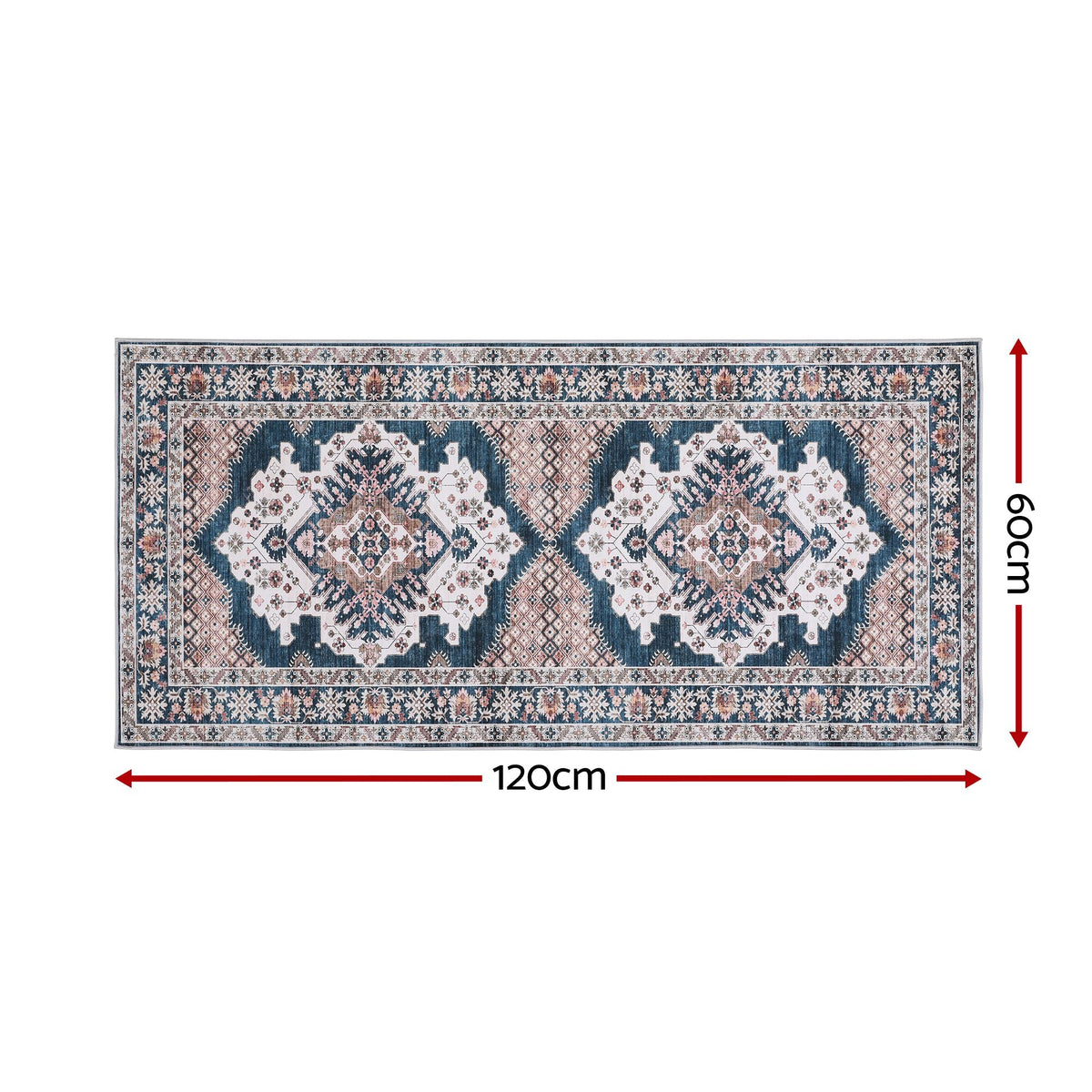 60 x 120 cm Ultra-Thin Washable Runner Area Rug Bohemian Medallion Carpet - Home & Garden > Rugs > Round Rugs - Rivercity House & Home Co. (ABN 18 642 972 209) - Affordable Modern Furniture Australia