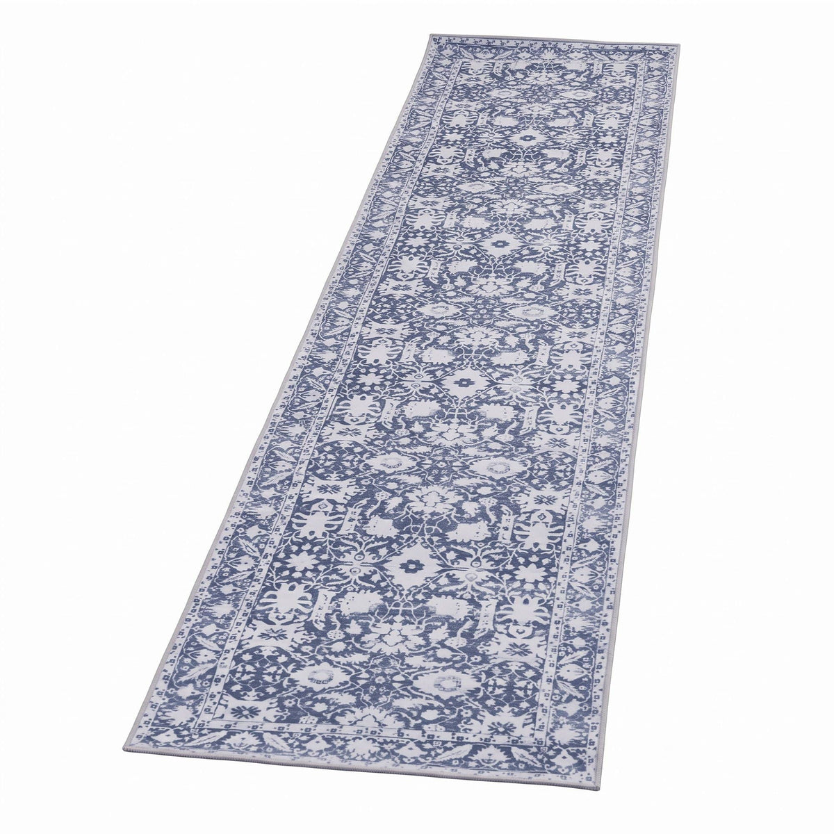 60 x 300 cm Runner Rug with Pad-Free Dense Dot Anti-Slip Backing, Washable, Robot Vacuum Friendly, Vintage Style - Home & Garden > Rugs > Round Rugs - Rivercity House & Home Co. (ABN 18 642 972 209) - Affordable Modern Furniture Australia