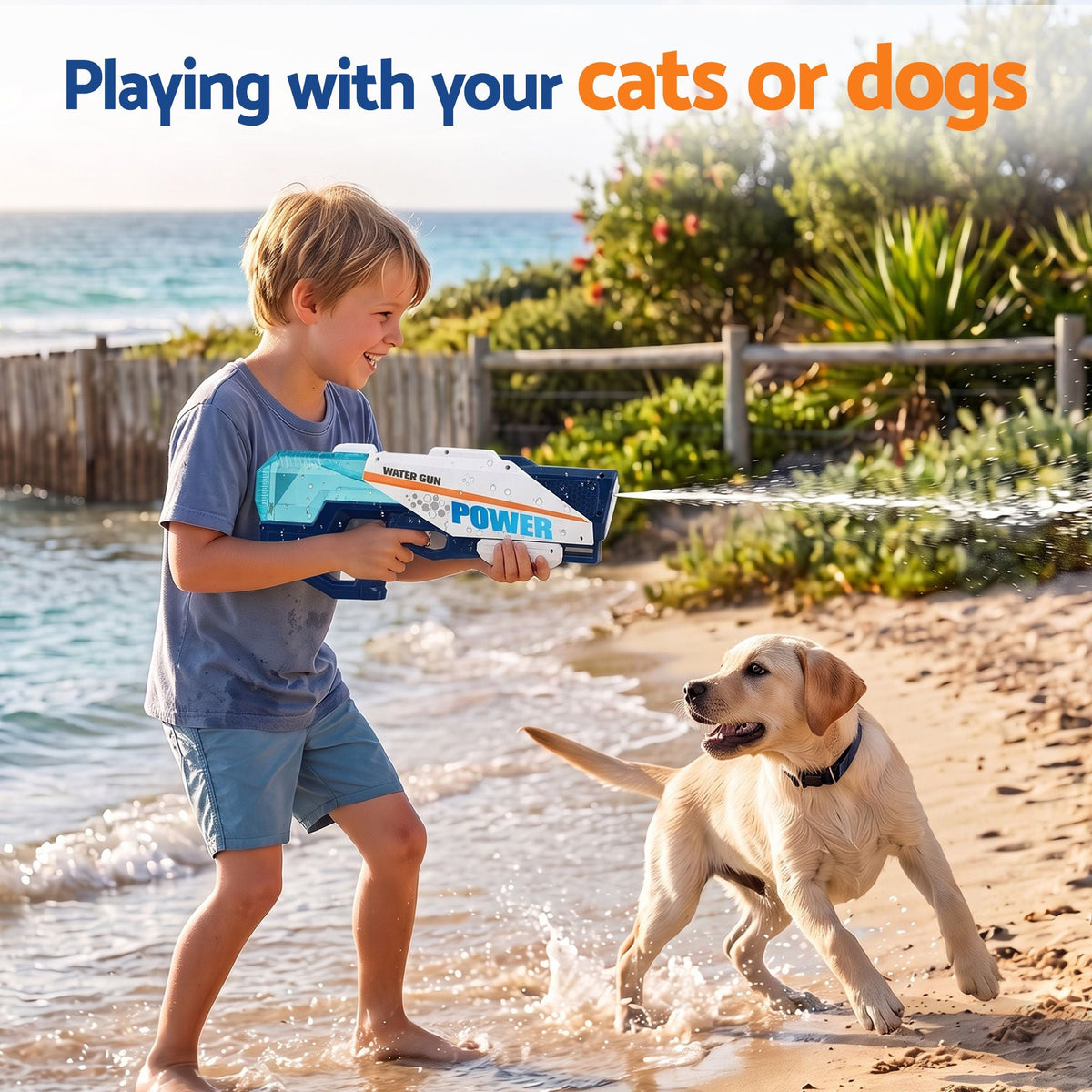 600cc Kids Water Gun Water Blaster Toy for Pool and Beach Play - Blue - Baby & Kids > Baby & Kid's Toys > Outdoor Play Equipment - Rivercity House & Home Co. (ABN 18 642 972 209) - Affordable Modern Furniture Australia