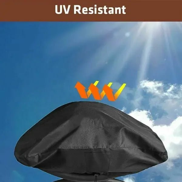 600D Waterproof Portable Gas Grill Cover for Q100, Q1000, Q1200, Q1400 & Baby Q - Black - Home & Garden > BBQ > BBQs & Accessories - Rivercity House & Home Co. (ABN 18 642 972 209) - Affordable Modern Furniture Australia