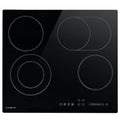 60cm 4-Zone 6600W Electric Ceramic Cooktop with FlexiZone Touch Controls - Black