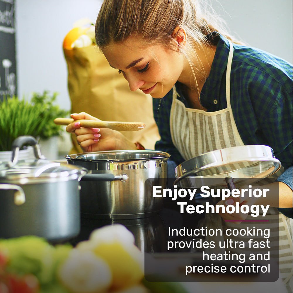 60cm 4 Zone Induction Cooktop, 6800W Electric, Touch Controls - Appliances > Kitchen Appliances > Cooktops & Stoves - Rivercity House & Home Co. (ABN 18 642 972 209) - Affordable Modern Furniture Australia
