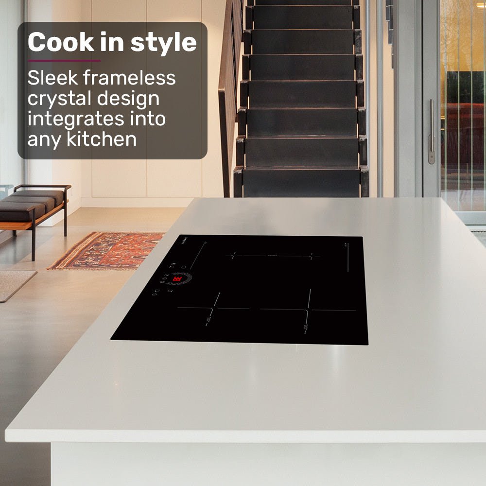 60cm 4 Zone Induction Cooktop, 7200W Electric, FlexZone Function, Touch Controls - Appliances > Kitchen Appliances > Cooktops & Stoves - Rivercity House & Home Co. (ABN 18 642 972 209) - Affordable Modern Furniture Australia