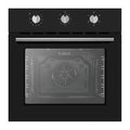 60cm Built-In Electric Wall Oven 70L Capacity - Black