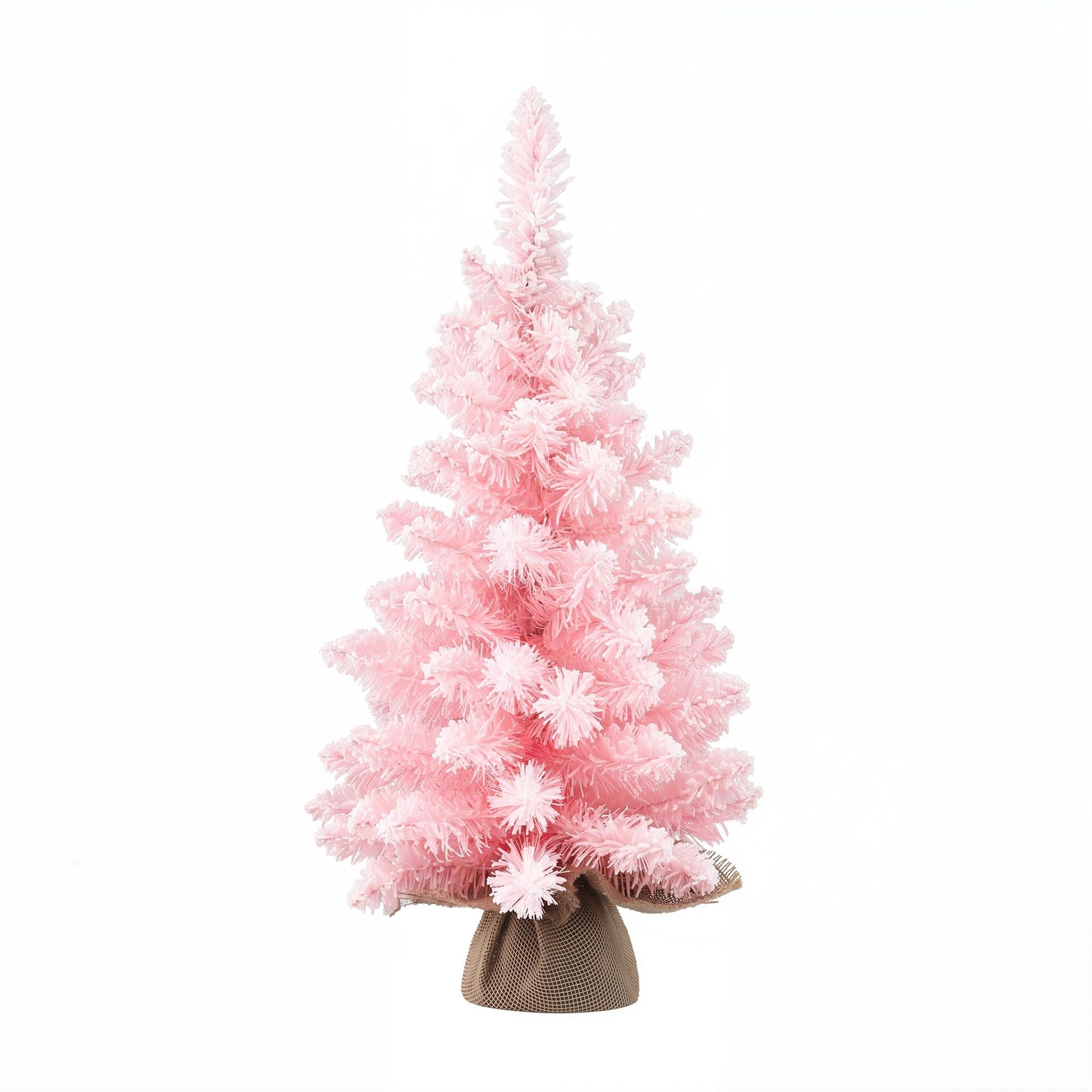 60cm Flocked Pink Christmas Tree Mini Tabletop Xmas Tree - Occasions > Christmas > Christmas Trees - Rivercity House & Home Co. (ABN 18 642 972 209) - Affordable Modern Furniture Australia