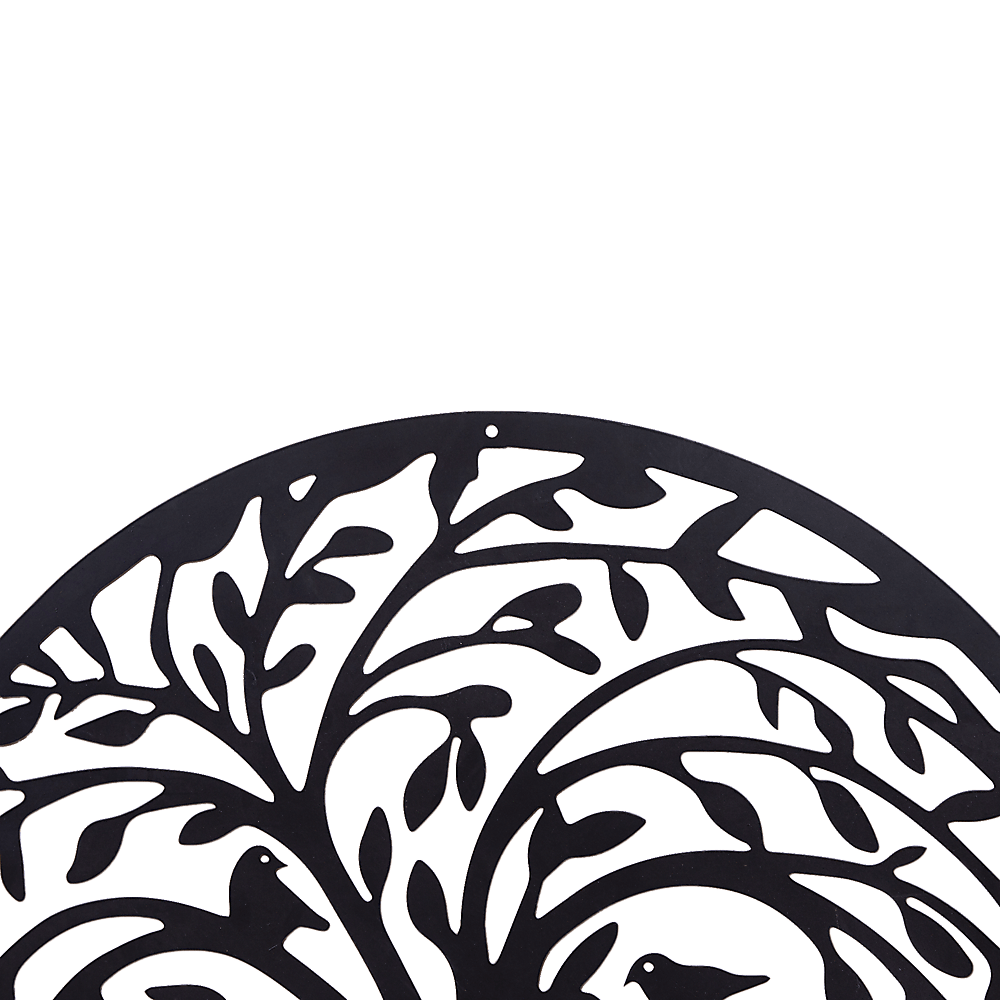 60cm Round Tree of Life and Birds Metal Wall Art Sculpture - Black - Home & Garden > Decor > Garden Ornaments - Rivercity House & Home Co. (ABN 18 642 972 209) - Affordable Modern Furniture Australia