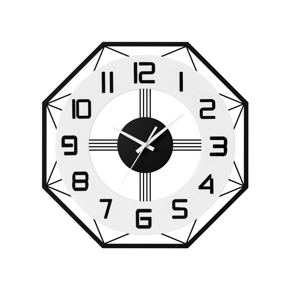 60CM Wall Clock Octagon - Home & Garden > Decor - Rivercity House & Home Co. (ABN 18 642 972 209) - Affordable Modern Furniture Australia