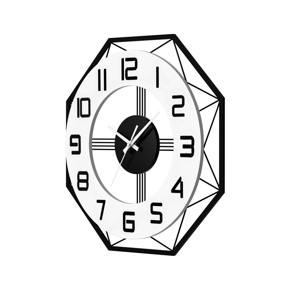 60CM Wall Clock Octagon - Home & Garden > Decor - Rivercity House & Home Co. (ABN 18 642 972 209) - Affordable Modern Furniture Australia