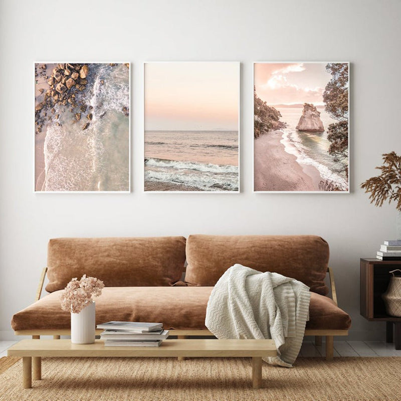 60cmx90cm Amazing Newzealand 3 Sets White Frame Canvas Wall Art - Home & Garden > Wall Art - Rivercity House & Home Co. (ABN 18 642 972 209) - Affordable Modern Furniture Australia