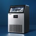 Commercial Ice Maker 60kg with LED Control Panel - Black & Silver