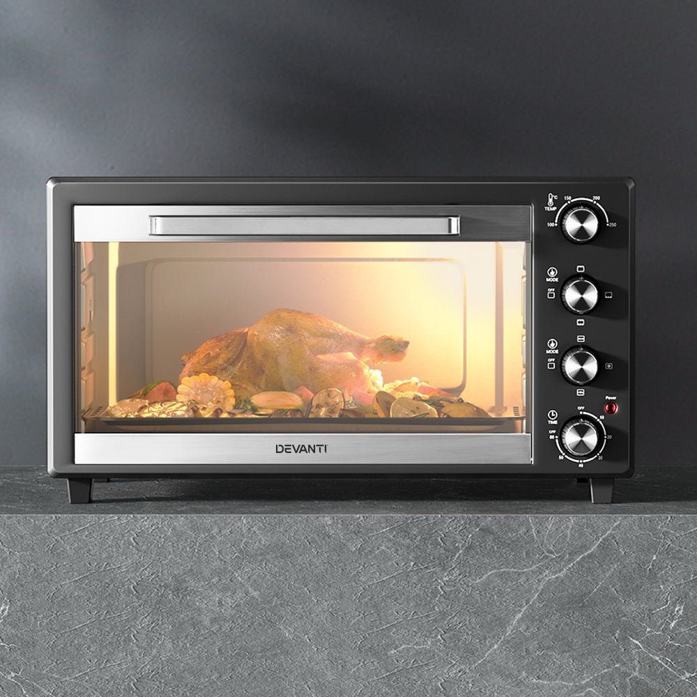 60L Convection Oven Electric Fryer Ovens 2000W - Appliances > Kitchen Appliances > Air Fryers - Rivercity House & Home Co. (ABN 18 642 972 209) - Affordable Modern Furniture Australia