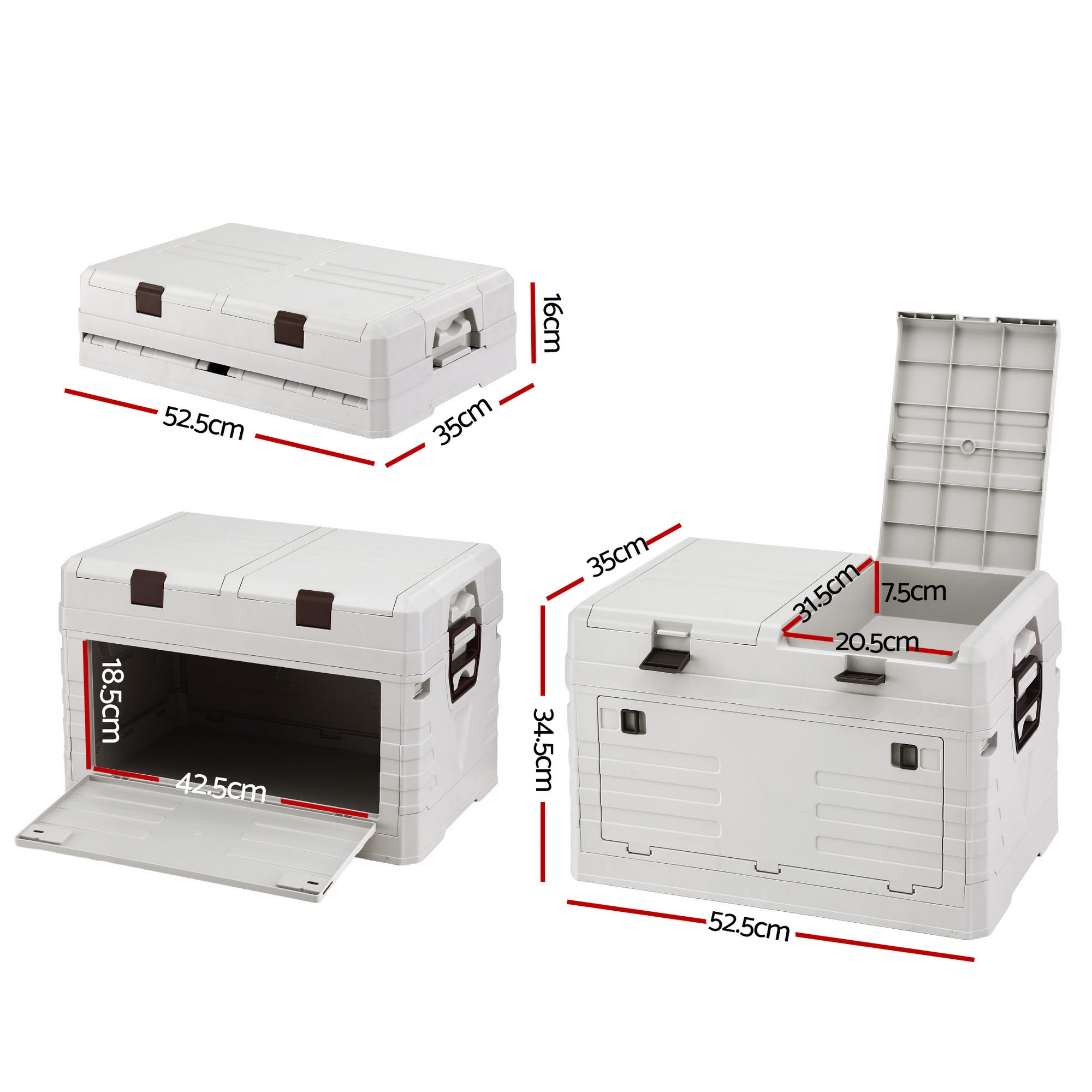 60L Outdoor Storage Box Foldable Camping Collapsible Bins Organizer - Furniture > Outdoor > Outdoor Storage Boxes - Rivercity House & Home Co. (ABN 18 642 972 209) - Affordable Modern Furniture Australia