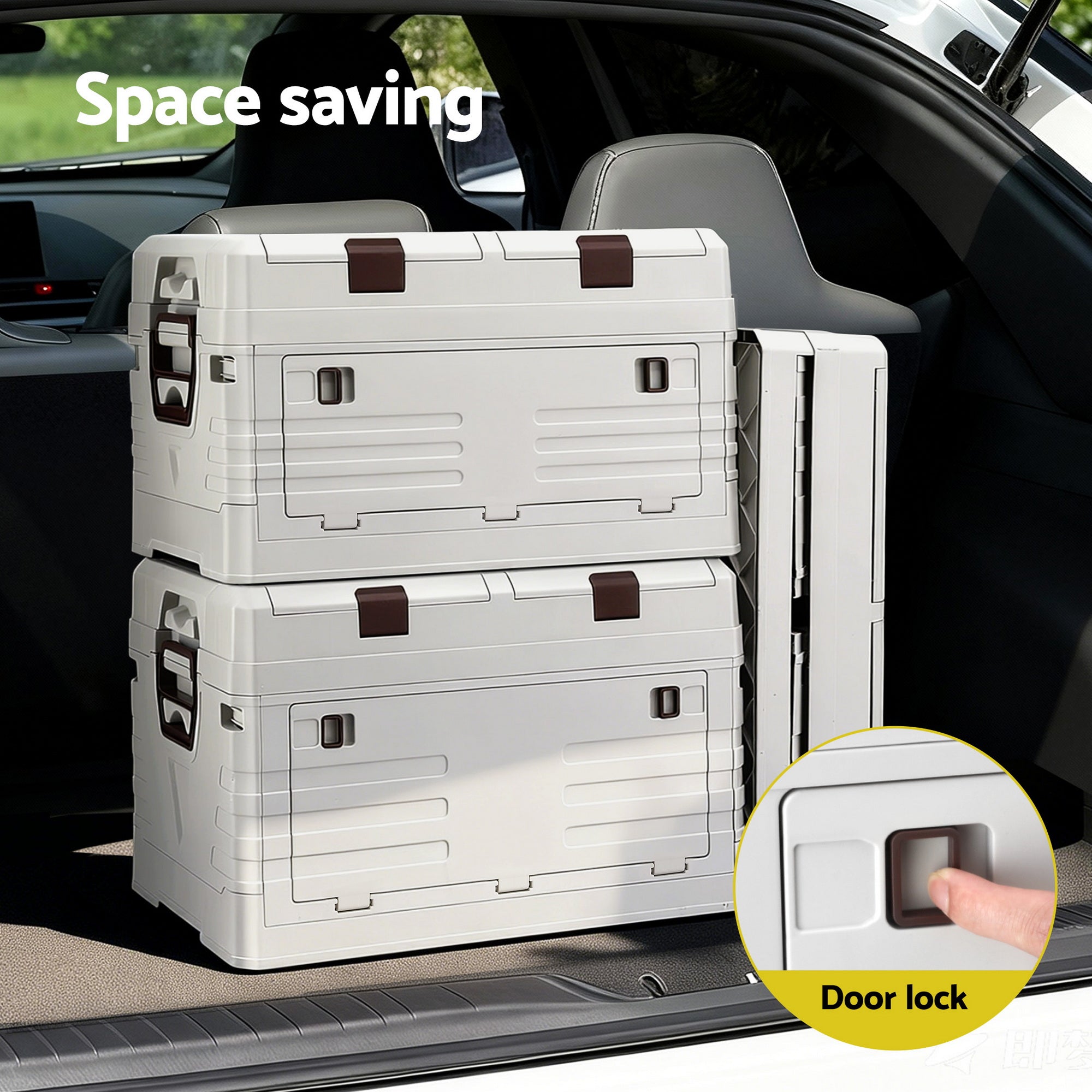 60L Outdoor Storage Box Foldable Camping Collapsible Bins Organizer - Furniture > Outdoor > Outdoor Storage Boxes - Rivercity House & Home Co. (ABN 18 642 972 209) - Affordable Modern Furniture Australia