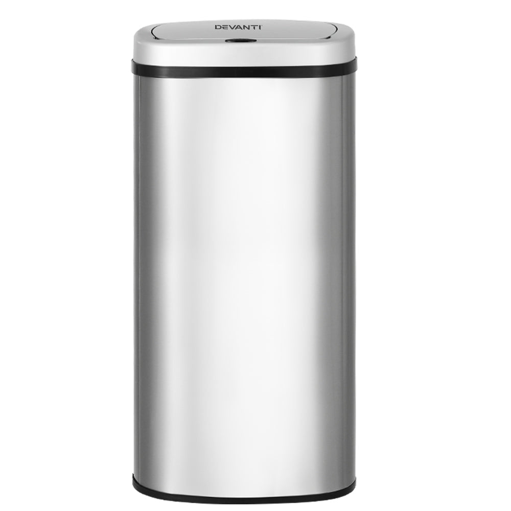 60L Sensor Bin Motion Rubbish Automatic Silver - Home & Garden > Kitchen Bins > Automatic Bins - Rivercity House & Home Co. (ABN 18 642 972 209) - Affordable Modern Furniture Australia