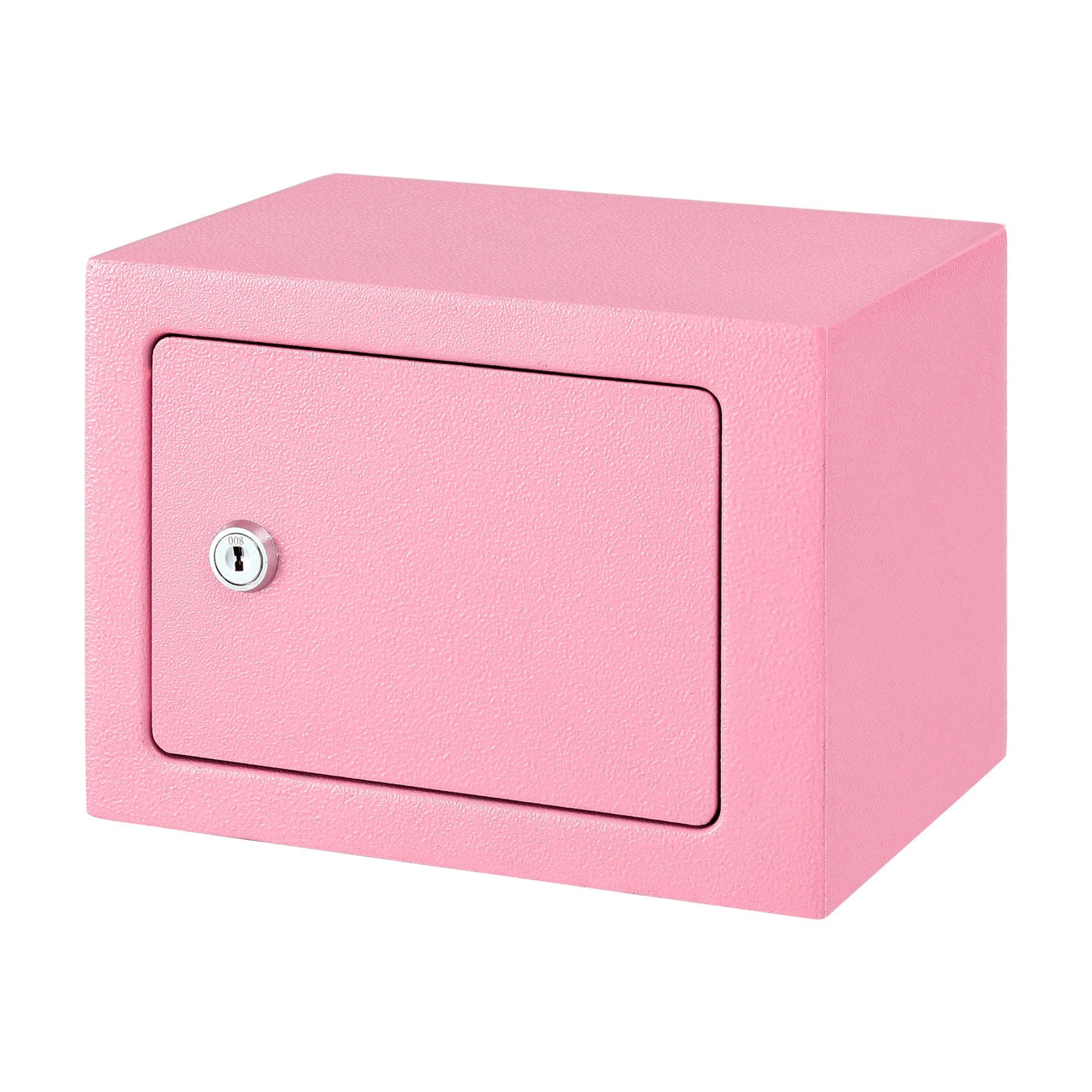 6.5L Small Safe Box with Key Lock for Cash Mini Home Security Safe Pink - Electronics > Business & Home Security > Safes & Lock Boxes - Rivercity House & Home Co. (ABN 18 642 972 209) - Affordable Modern Furniture Australia