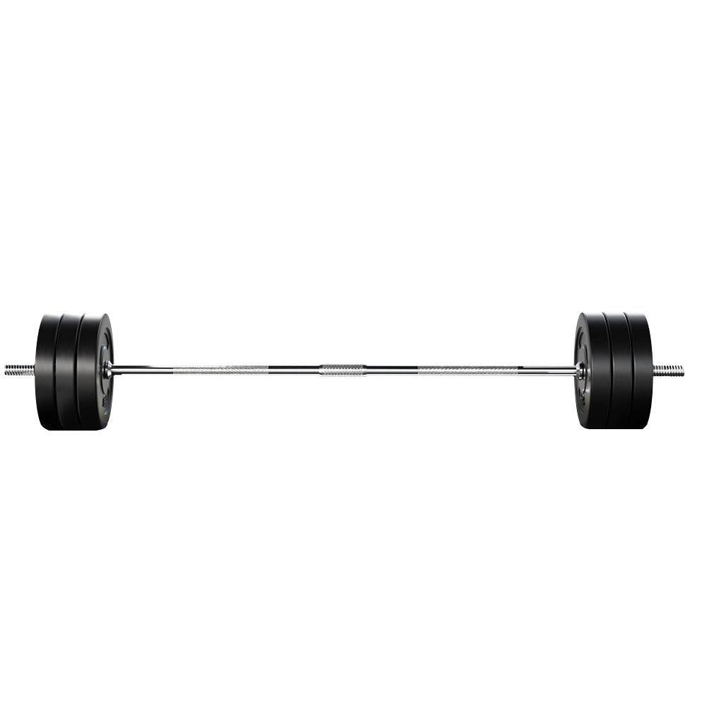 68kg Barbell Set with 168cm Barbell Bar - Rubber Coated - Sports & Fitness > Exercise, Gym & Fitness > Exercise Benches - Rivercity House & Home Co. (ABN 18 642 972 209) - Affordable Modern Furniture Australia