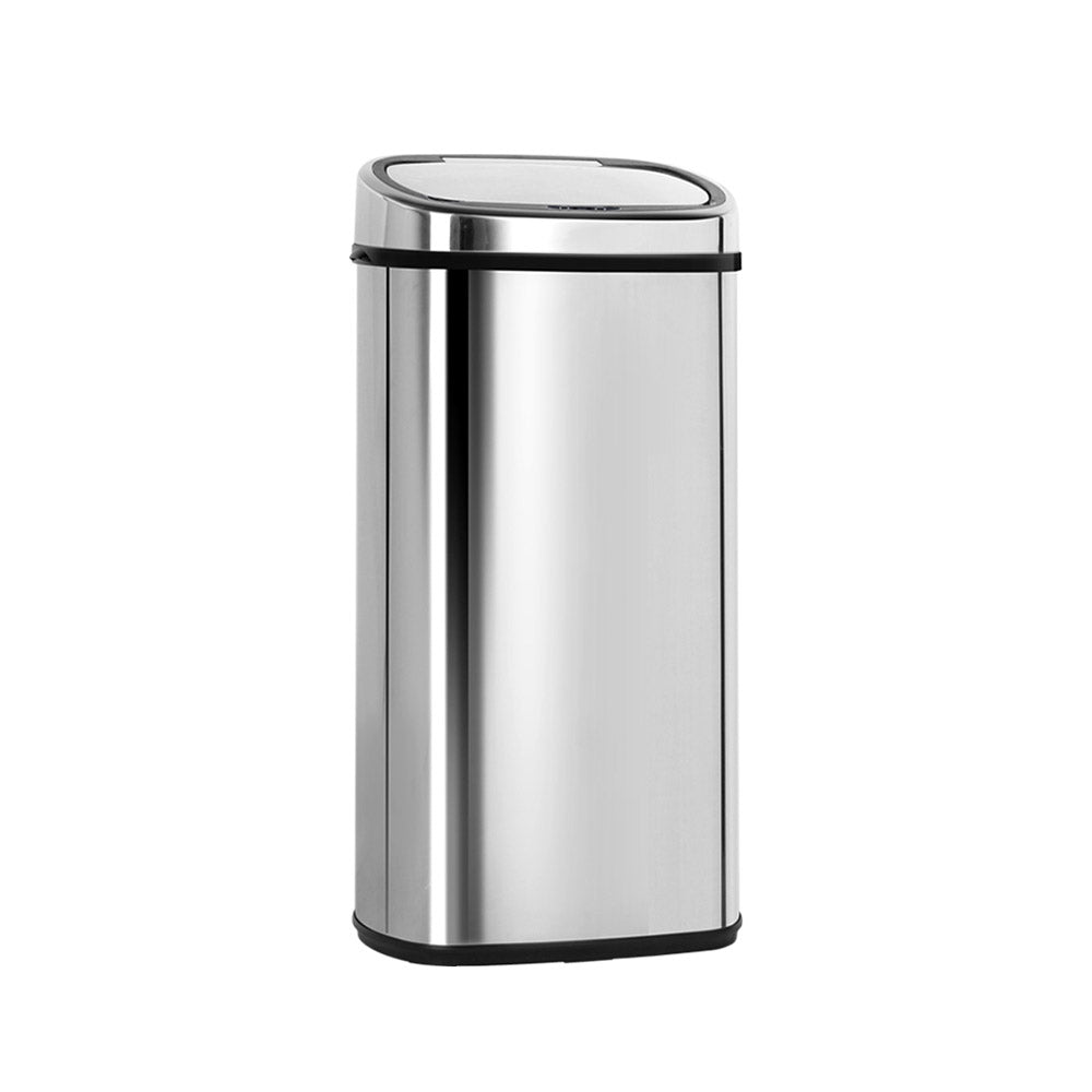 68L Motion Sensor Bin Rubbish Automatic Silver - Home & Garden > Kitchen Bins > Automatic Bins - Rivercity House & Home Co. (ABN 18 642 972 209) - Affordable Modern Furniture Australia