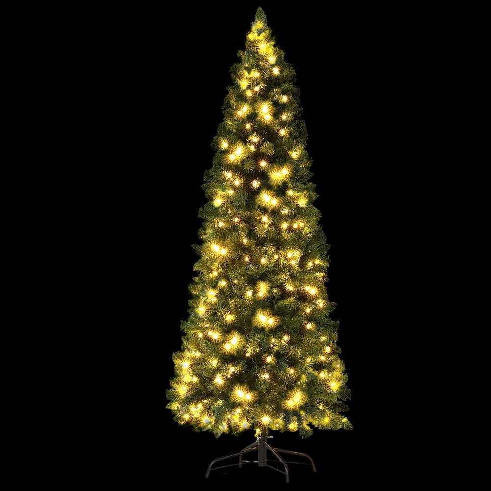6FT / 1.8M Christmas Tree - 544 Tips - Pre-lit 200 Multi-Colour LED Lights - 8 Light Modes - Green - Occasions > Christmas > Christmas Trees - Rivercity House & Home Co. (ABN 18 642 972 209) - Affordable Modern Furniture Australia