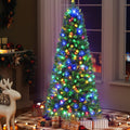 6FT / 1.8M Christmas Tree - 544 Tips - Pre-lit 200 Multi-Colour LED Lights - 8 Light Modes - Green