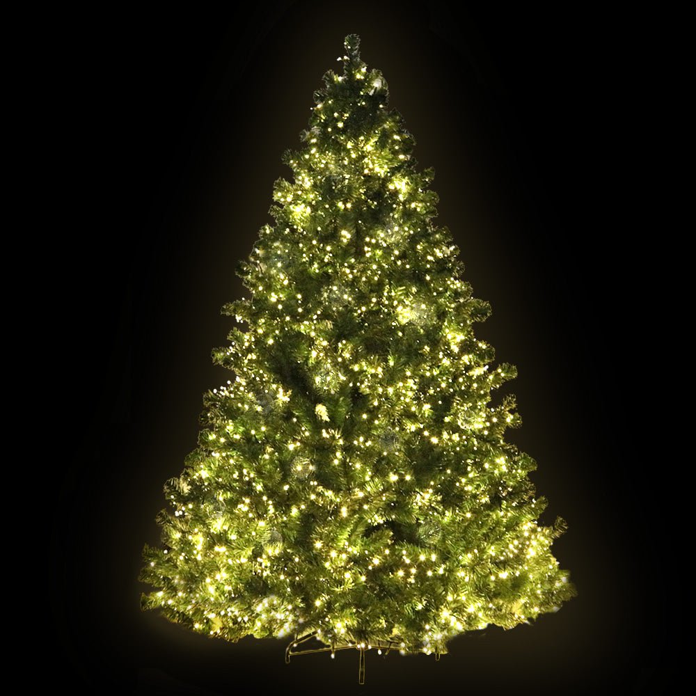 6FT / 1.8M Christmas Tree - 765 Tips - Pre-lit 1980 Warm White LED Lights - 8 Light Modes - Green - Occasions - Rivercity House & Home Co. (ABN 18 642 972 209) - Affordable Modern Furniture Australia