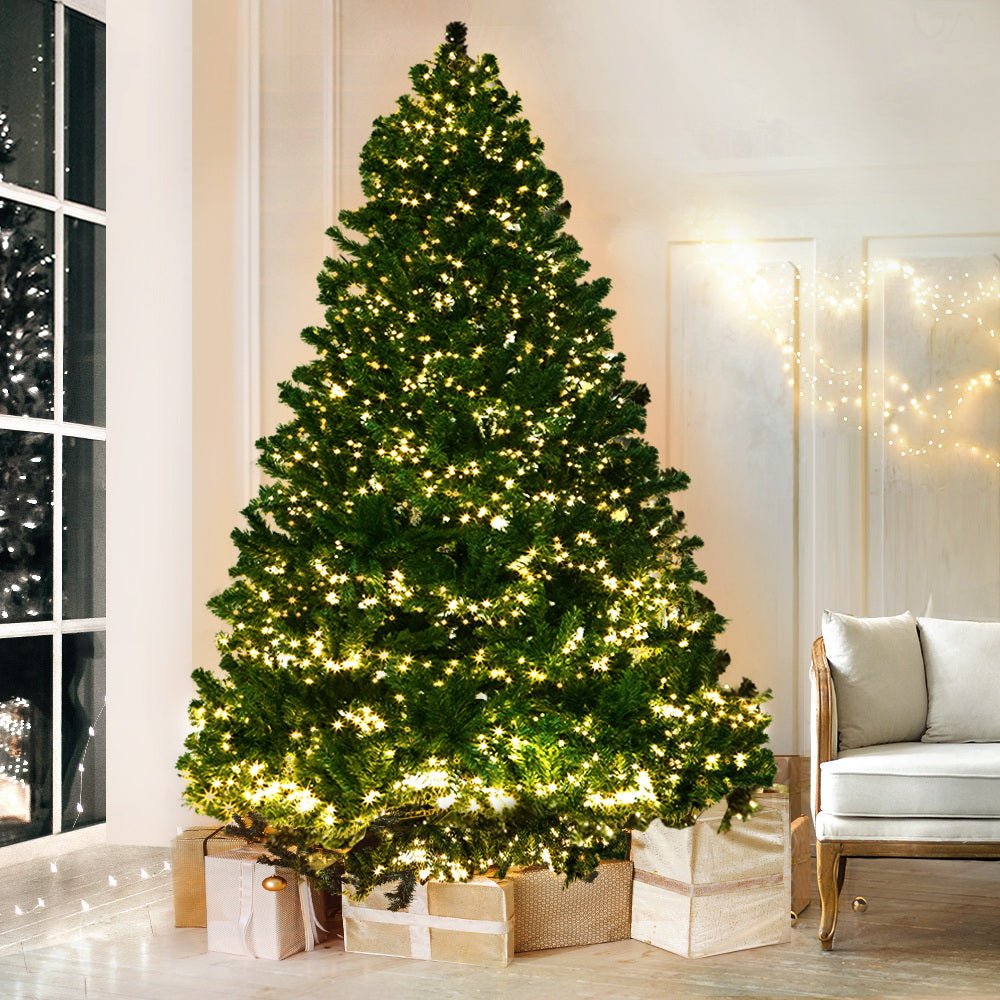 6FT / 1.8M Christmas Tree - 765 Tips - Pre-lit 1980 Warm White LED Lights - 8 Light Modes - Green - Occasions - Rivercity House & Home Co. (ABN 18 642 972 209) - Affordable Modern Furniture Australia