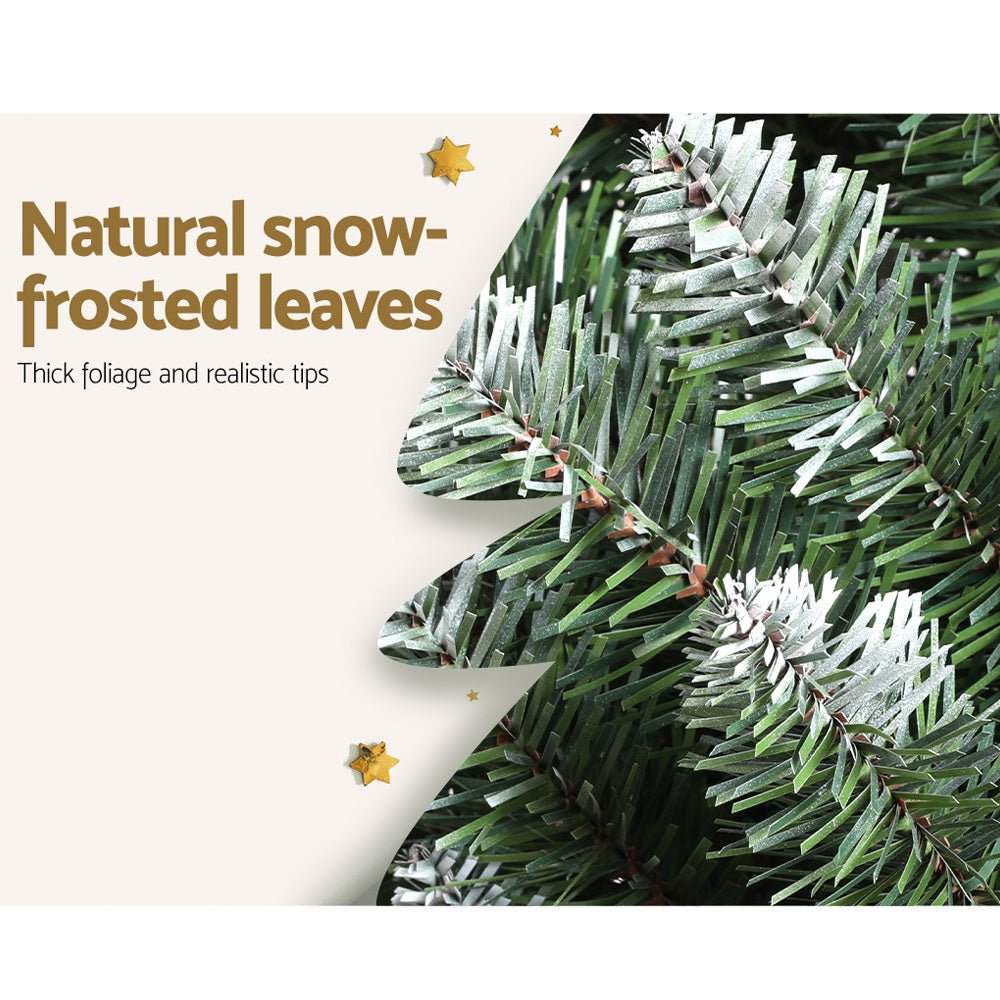 6FT / 1.8M Slim Snow Tipped Christmas Tree - 300 Tips - Green - Occasions > Christmas - Rivercity House & Home Co. (ABN 18 642 972 209) - Affordable Modern Furniture Australia