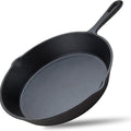6 Inch Cast Iron Skillet Pre-Seasoned Chef Quality Pan - Black