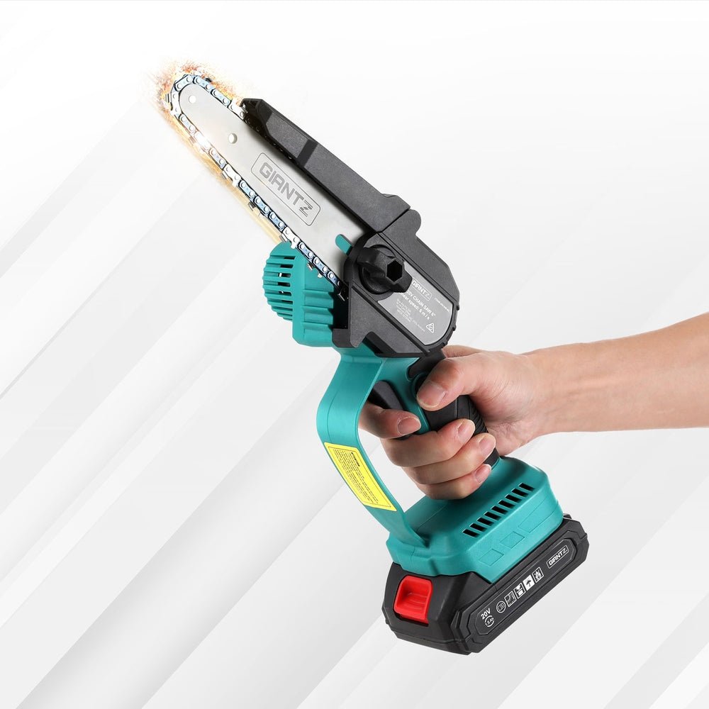 6inch Mini Cordless Electric Chainsaw Rechargeable Wood Cutter - Tools > Power Tools - Rivercity House & Home Co. (ABN 18 642 972 209) - Affordable Modern Furniture Australia