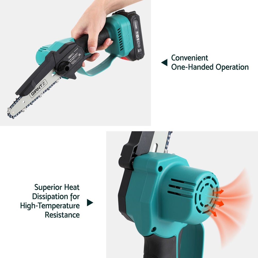 6inch Mini Cordless Electric Chainsaw Rechargeable Wood Cutter - Tools > Power Tools - Rivercity House & Home Co. (ABN 18 642 972 209) - Affordable Modern Furniture Australia