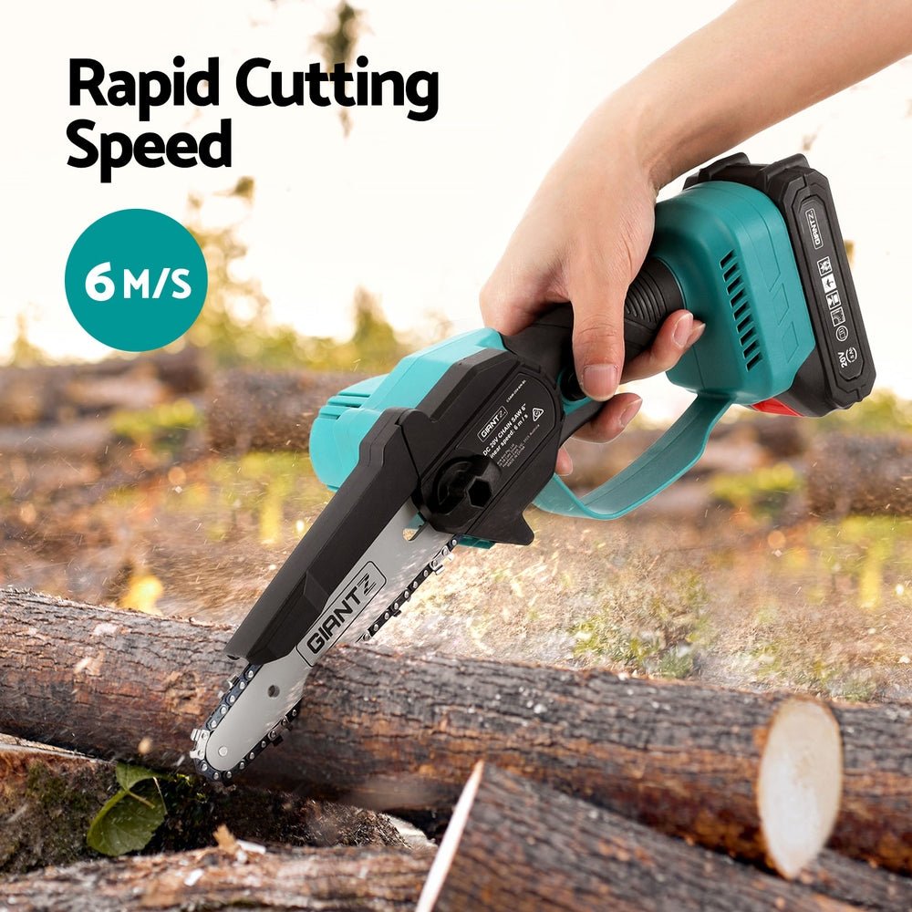 6inch Mini Cordless Electric Chainsaw Rechargeable Wood Cutter - Tools > Power Tools - Rivercity House & Home Co. (ABN 18 642 972 209) - Affordable Modern Furniture Australia