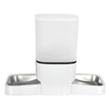 6L Automatic 2 Bowl Pet Food Dispenser with WiFi App Control - White