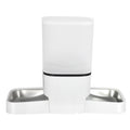 6L Automatic Dual Bowl Pet Feeder with WiFi App Control - White