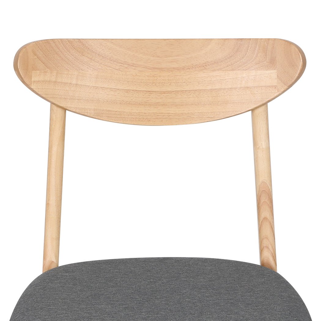 6x Dining Chairs Kitchen Chair with Linen Upholstery - Natural - Rivercity House & Home Co. (ABN 18 642 972 209) - Affordable Modern Furniture Australia