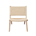 Set of 6 Foldable Accent Recliner Chair - Natural