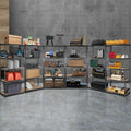 6x1.5m Garage Pallet Racking Storage Shelves 6-Tier Steel Rack - Matte Charcoal