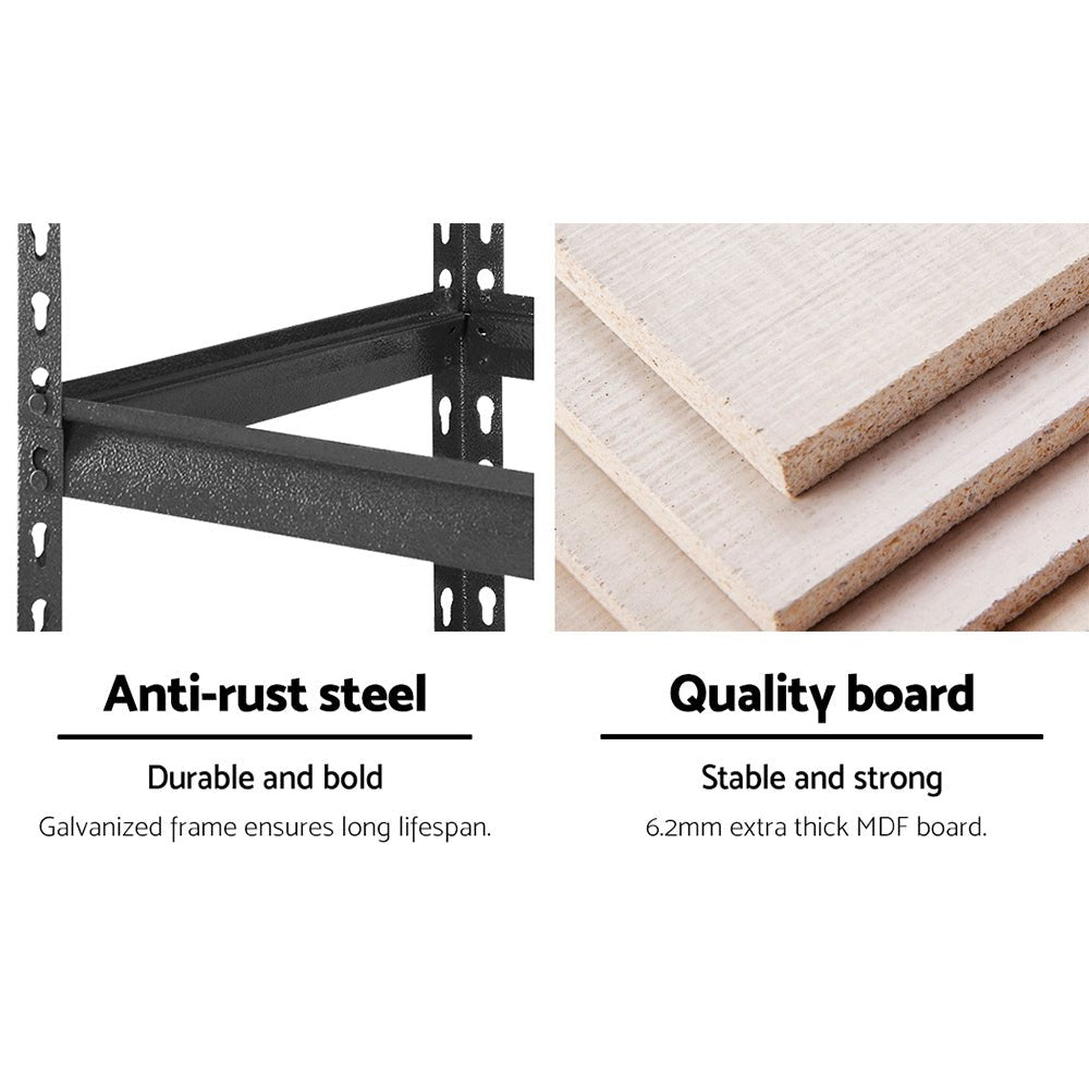 6X1.5M Garage Shelving Warehouse Rack Pallet Racking Storage Shelves - Tools > Tools Storage > Wall Storage Racks - Rivercity House & Home Co. (ABN 18 642 972 209) - Affordable Modern Furniture Australia
