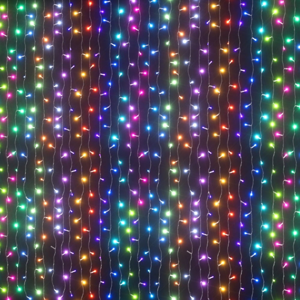 6X3M Christmas Lights Curtain String Light 960 LED RGB Remote - Occasions > Christmas > Outdoor Decorations & Lights - Rivercity House & Home Co. (ABN 18 642 972 209) - Affordable Modern Furniture Australia