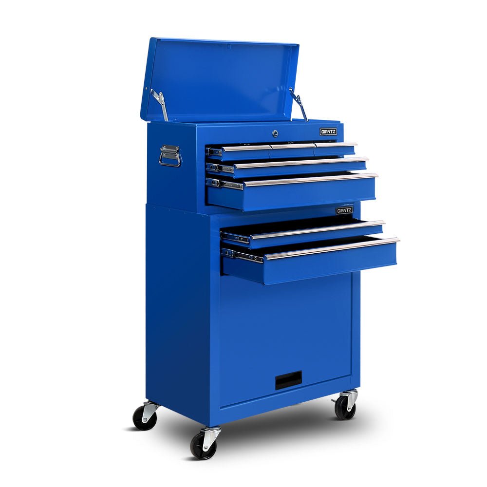 7 Drawer Tool Box Cabinet Chest Trolley Toolbox Garage Storage Blue - Tools > Tools Storage > Tool Cabinets - Rivercity House & Home Co. (ABN 18 642 972 209) - Affordable Modern Furniture Australia