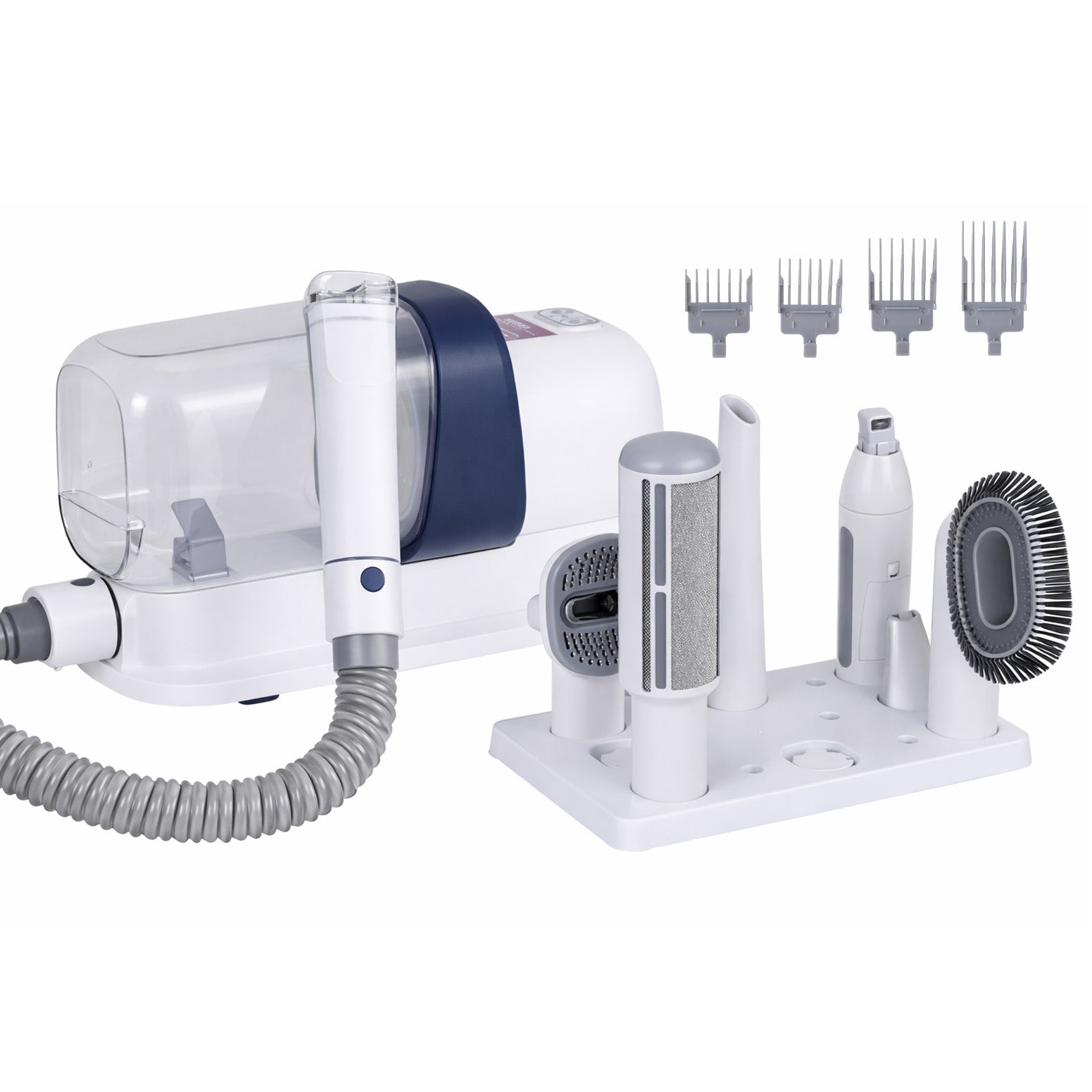 7-in-1 Pet Grooming Kit with Vacuum, Clippers, Brushes & Hair Remover - White - Pet Care > Cleaning & Maintenance > Pet Grooming Supplies - Rivercity House & Home Co. (ABN 18 642 972 209) - Affordable Modern Furniture Australia