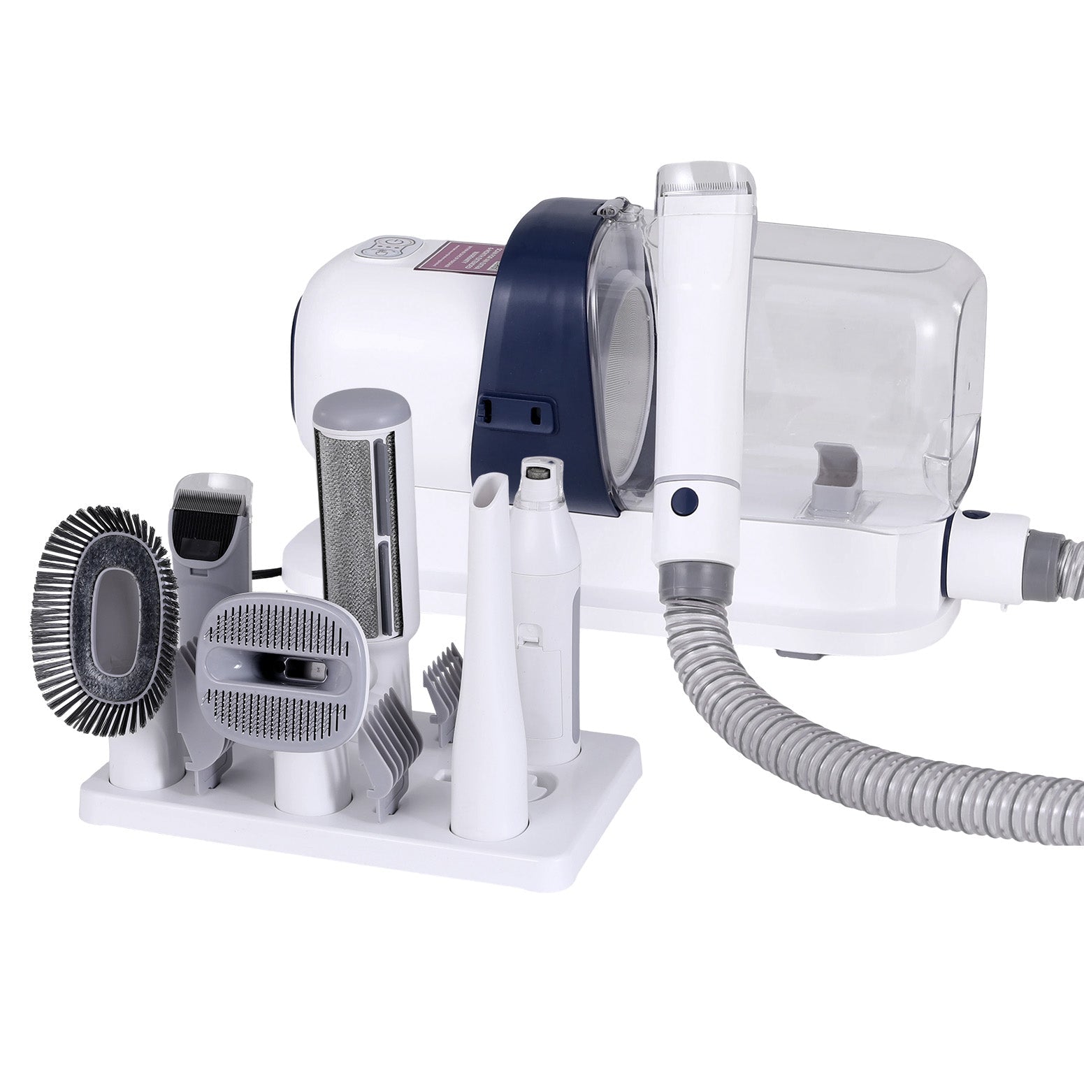 7-in-1 Pet Grooming Kit with Vacuum, Clippers, Brushes & Hair Remover - White - Pet Care > Cleaning & Maintenance > Pet Grooming Supplies - Rivercity House & Home Co. (ABN 18 642 972 209) - Affordable Modern Furniture Australia