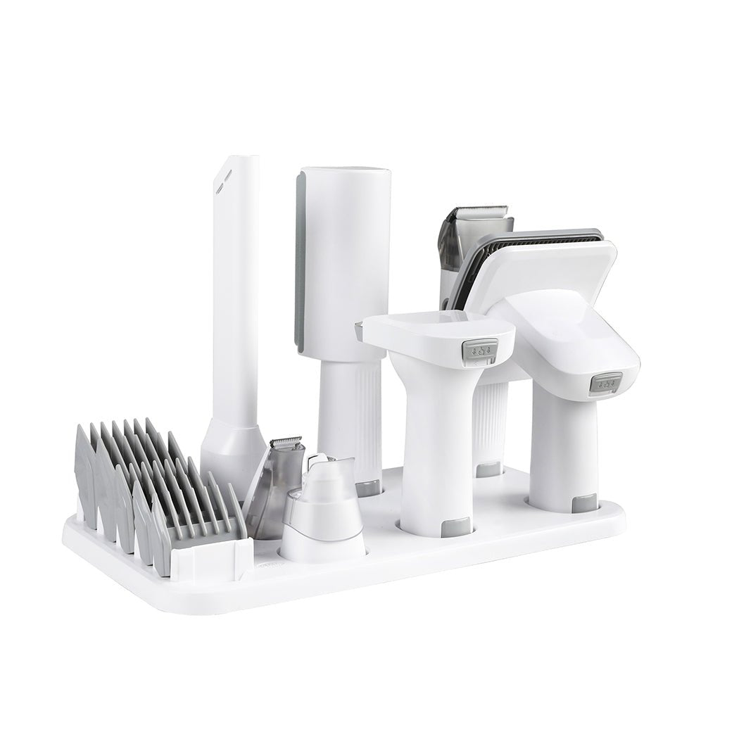 7 - in - 1 Pet Grooming Kit with Vacuum Hair Remover and Dryer - White - Rivercity House & Home Co. (ABN 18 642 972 209) - Affordable Modern Furniture Australia