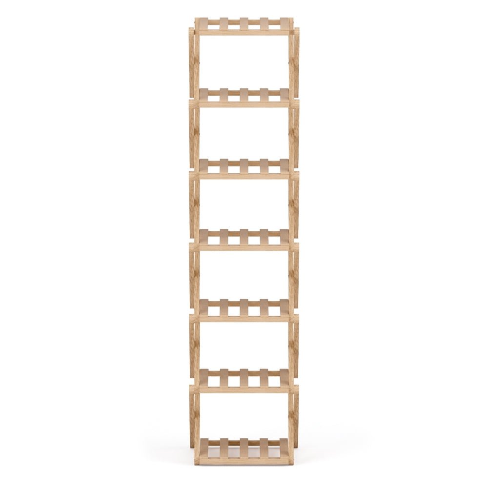 7 Tier Foldable Bamboo Shoe Rack Organizer for Entryway - Pine - Furniture > Living Room > Shoe Storage - Rivercity House & Home Co. (ABN 18 642 972 209) - Affordable Modern Furniture Australia
